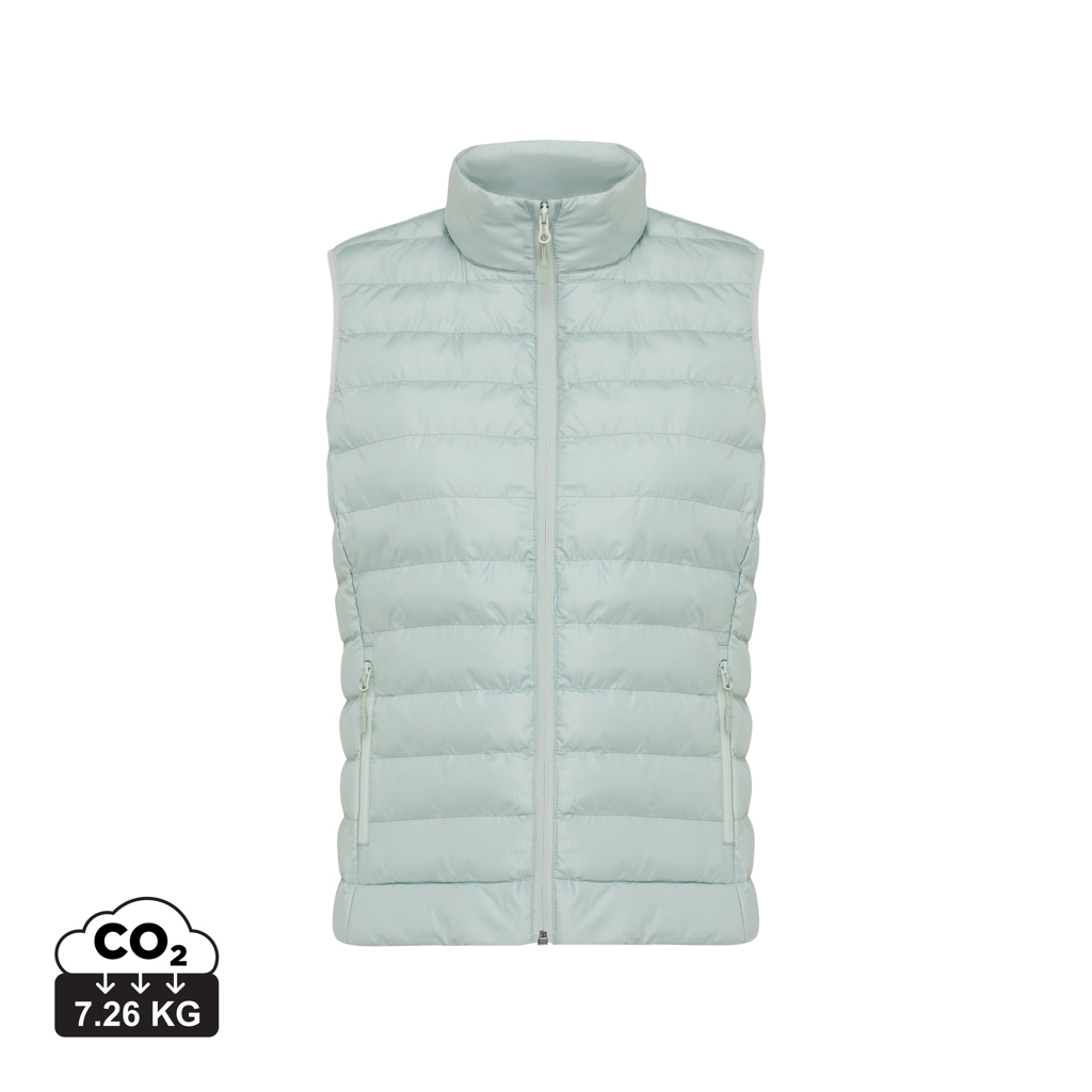 Doudoune personnalisée sans manches Femme Meru Iqoniq Iceberg green